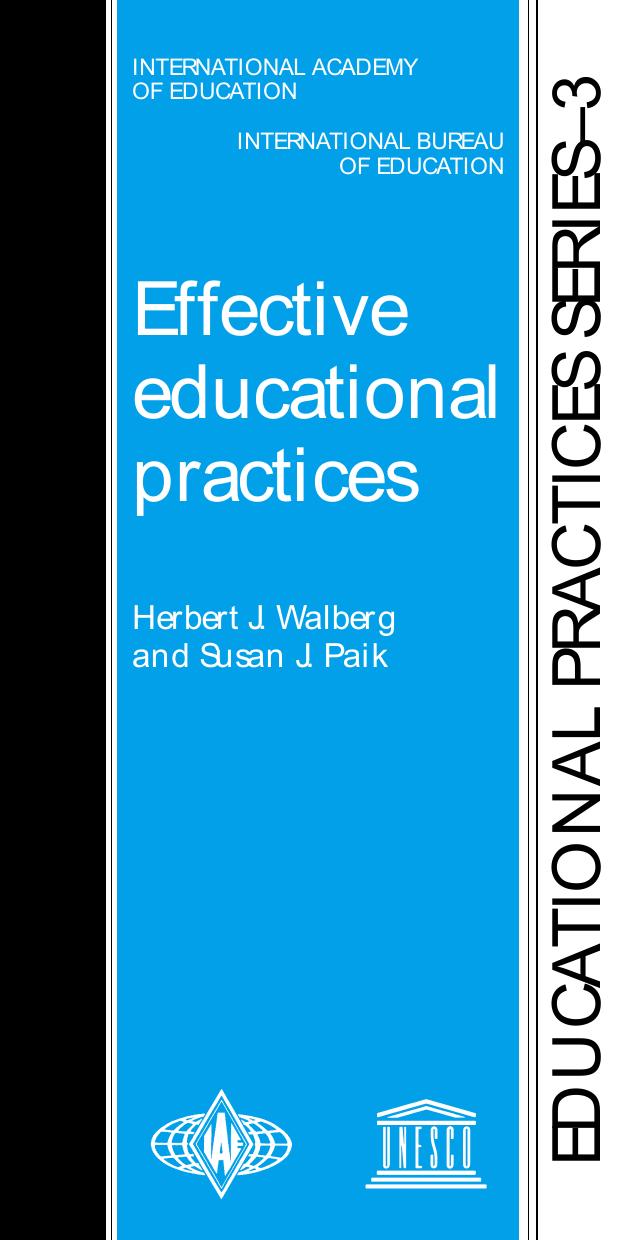 Effective Educational Practices